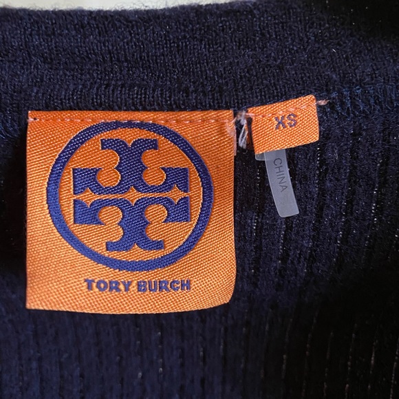 Navy Tory Burch Cardigan - Picture 2 of 2